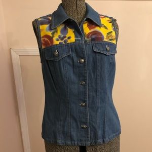 Vintage Pine Cove Denim Vest Top
